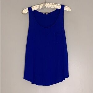 Gap Casual fit Tank Top chest pocket vibrant blue women’s medium